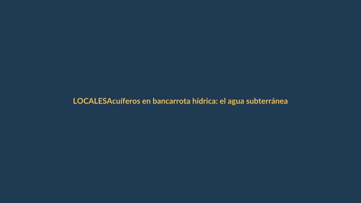 Acuíferos en bancarrota hídrica: el agua subterránea se agota en Loja