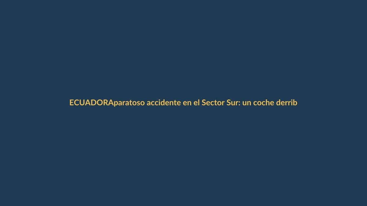 Aparatoso accidente en el Sector Sur: un coche derriba un árbol y causa daños en un edificio