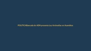 Bancada de ADN presenta Ley Antimafias en Asamblea: Reimberg pide atención a votaciones