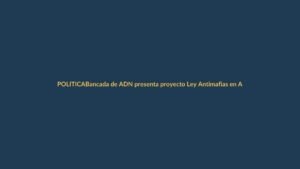 Bancada de ADN presenta proyecto Ley Antimafias en Asamblea; Reimberg pide atención a votaciones