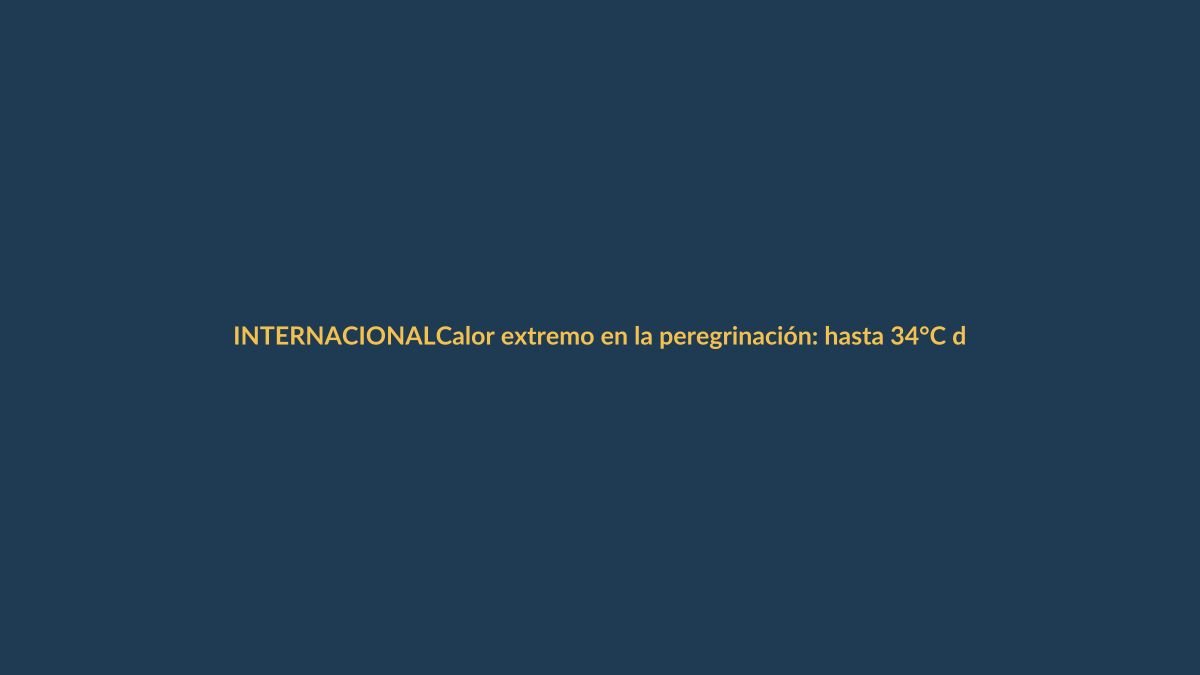Calor extremo en la peregrinación: hasta 34°C durante la visita del Papa León XIV a España