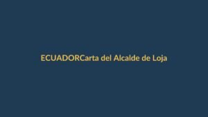 Carta del Alcalde de Loja