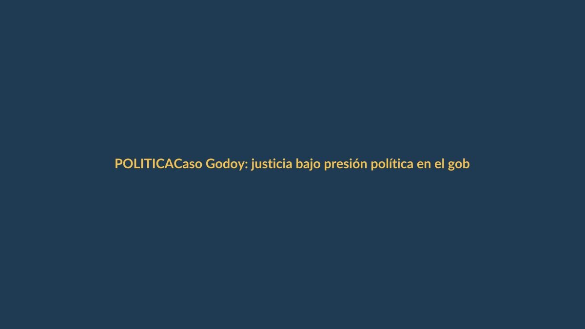 Caso Godoy: justicia bajo presión política en el gobierno de Noboa