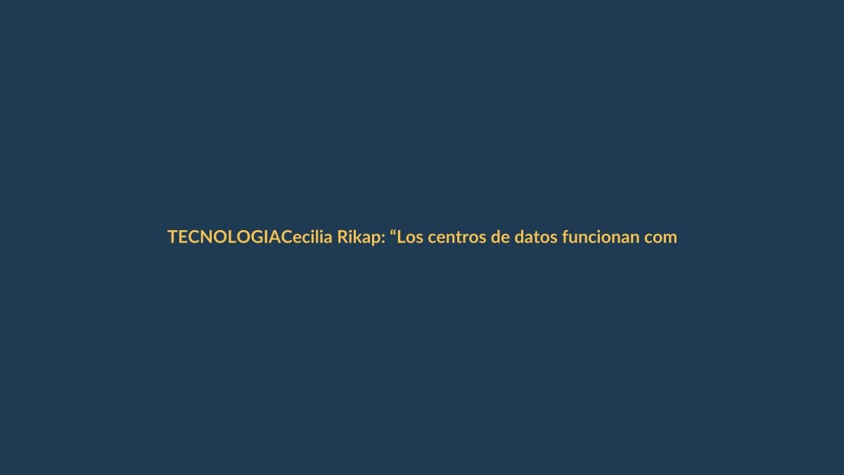 Cecilia Rikap: “Los centros de datos funcionan como bases militares en territorio extranjero”