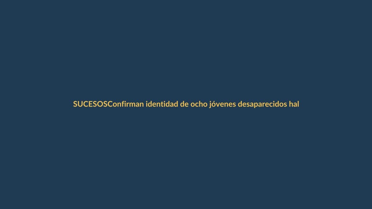 Confirman identidad de ocho jóvenes desaparecidos hallados en costas ecuatorianas