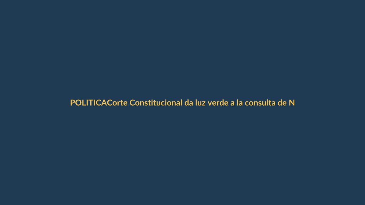 Corte Constitucional da luz verde a la consulta de Noboa para una Asamblea Constituyente, pero aún no avala la letra chica