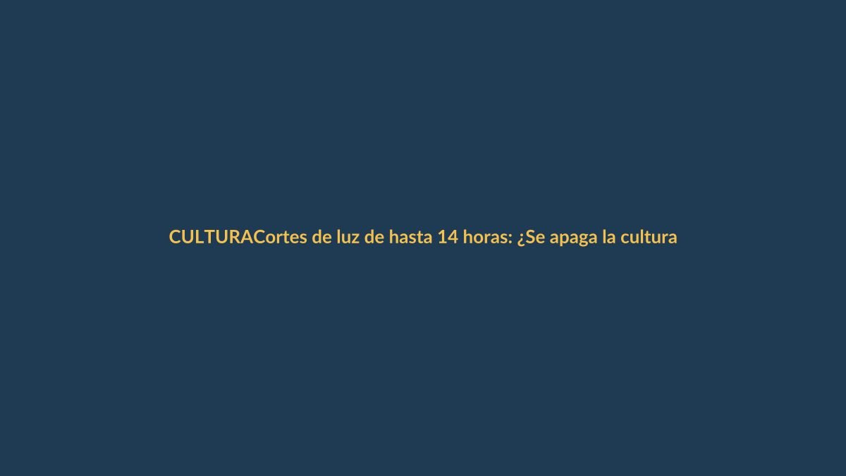 Cortes de luz de hasta 14 horas: ¿Se apaga la cultura en Loja?