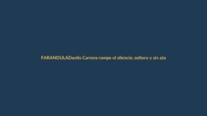 Danilo Carrera rompe el silencio: soltero y sin ataduras