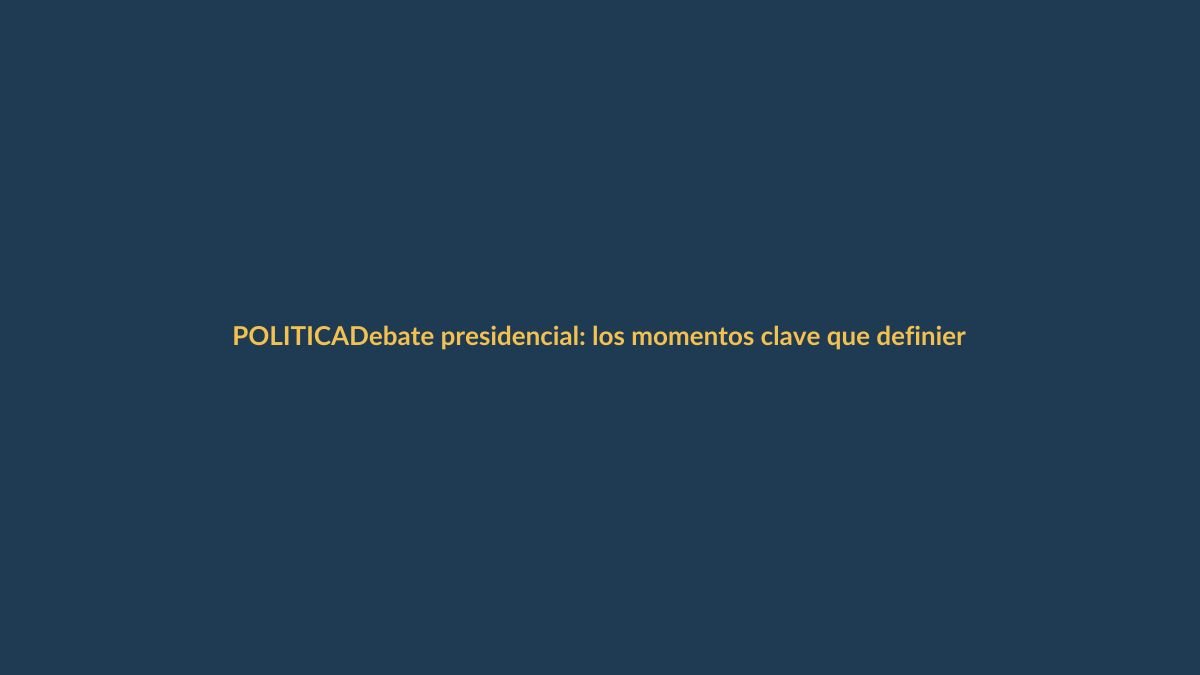 Debate presidencial: los momentos clave que definieron la segunda vuelta