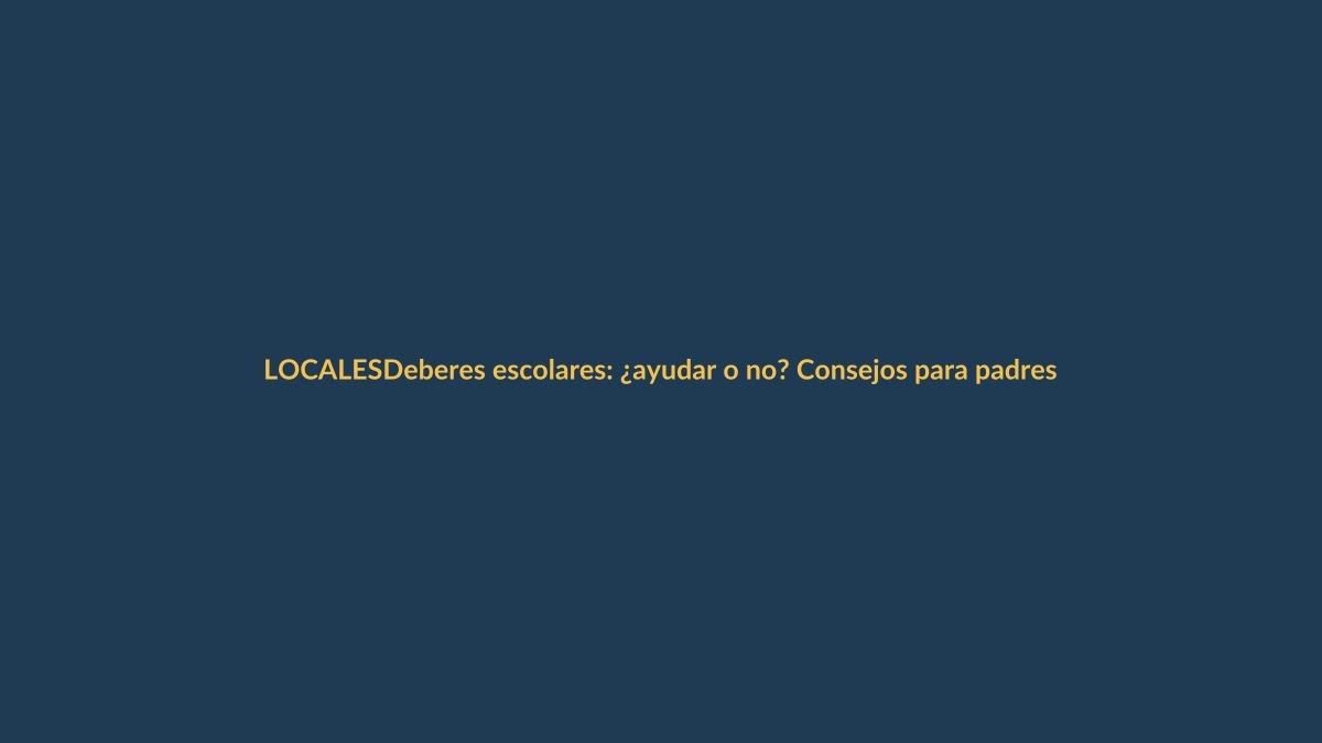 Deberes escolares: ¿ayudar o no? Consejos para padres de Loja