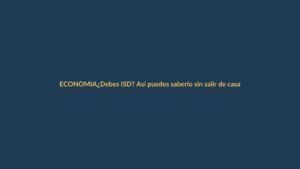 ¿Debes ISD? Así puedes saberlo sin salir de casa
