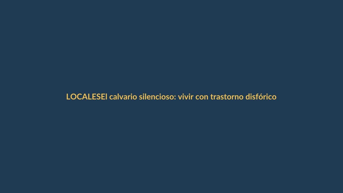 El calvario silencioso: vivir con trastorno disfórico premenstrual en Ecuador