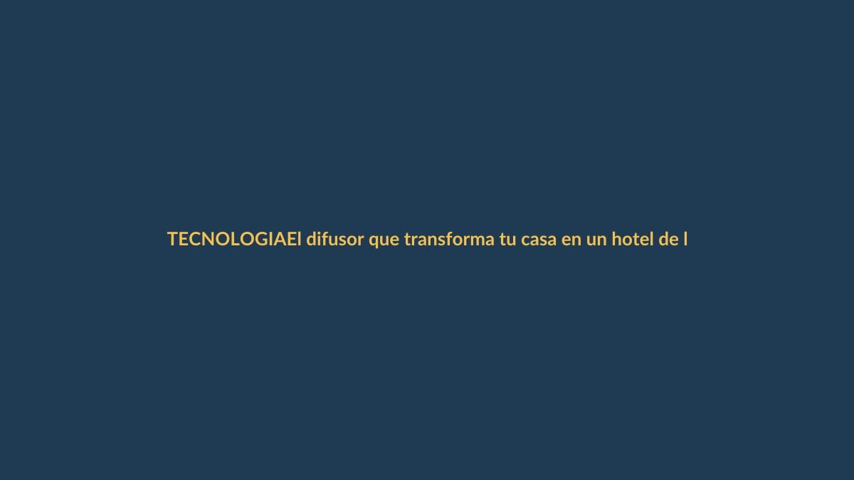 El difusor que transforma tu casa en un hotel de lujo