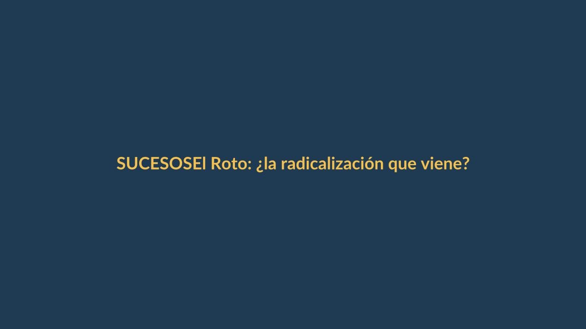El Roto: ¿la radicalización que viene?