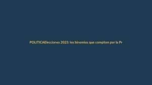 Elecciones 2023: los binomios que compiten por la Presidencia de Ecuador