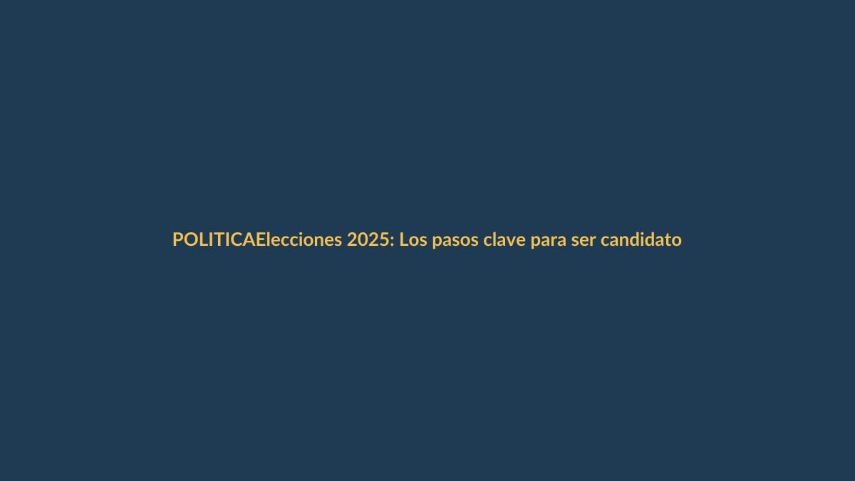 Elecciones 2025: Los pasos clave para ser candidato en Ecuador