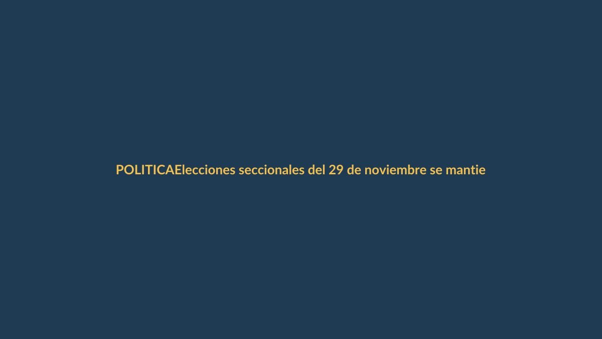 Elecciones seccionales del 29 de noviembre se mantienen firmes: TCE confirma legalidad del cambio de fecha