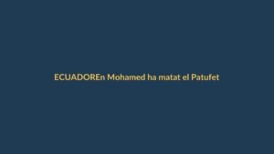 En Mohamed ha matat el Patufet