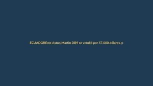 Este Aston Martin DB9 se vendió por 57.000 dólares, pero lo más loco no es su precio: son los dos lanzallamas que esconde