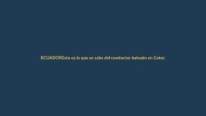 Esto es lo que se sabe del conductor baleado en Cotocollao; dos policías con prisión preventiva