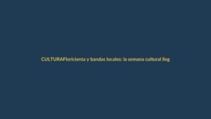 Floricienta y bandas locales: la semana cultural llega a Loja