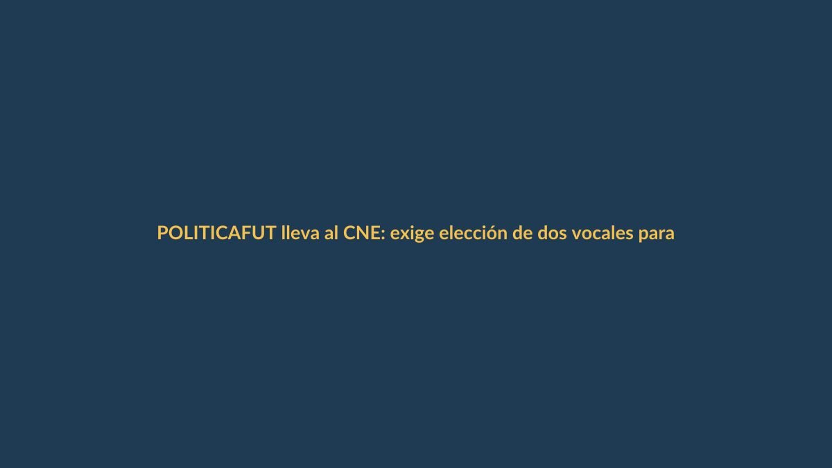 FUT lleva al CNE: exige elección de dos vocales para el IESS