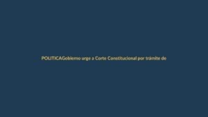 Gobierno urge a Corte Constitucional por trámite de Constituyente