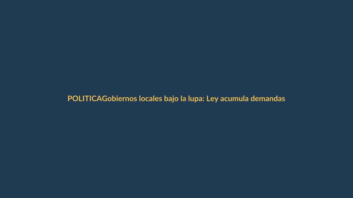 Gobiernos locales bajo la lupa: Ley acumula demandas en Ecuador