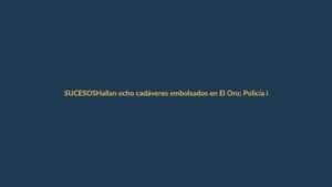 Hallan ocho cadáveres embolsados en El Oro; Policía investiga masacre