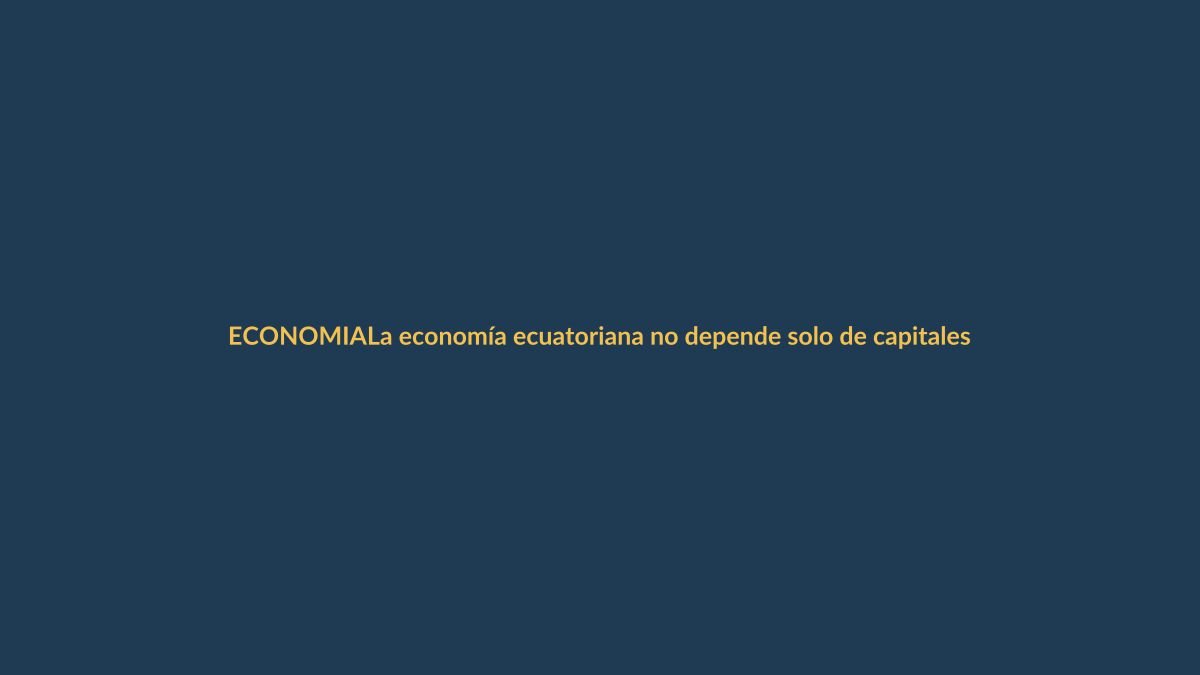 La economía ecuatoriana no depende solo de capitales externos: ¿qué podemos hacer desde Loja?