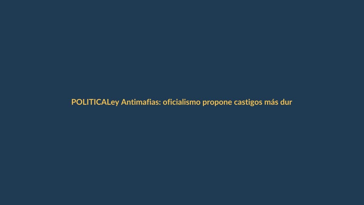 Ley Antimafias: oficialismo propone castigos más duros contra el crimen organizado en Ecuador