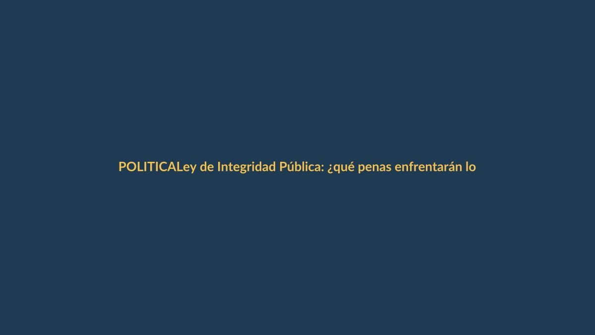 Ley de Integridad Pública: ¿qué penas enfrentarán los adolescentes en Ecuador?