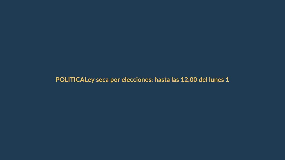 Ley seca por elecciones: hasta las 12:00 del lunes 10 de febrero