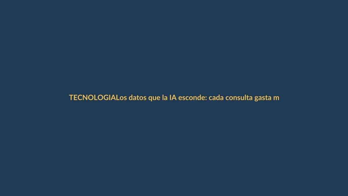 Los datos que la IA esconde: cada consulta gasta medio litro de agua