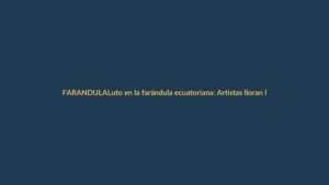 Luto en la farándula ecuatoriana: Artistas lloran la muerte del Papa Francisco