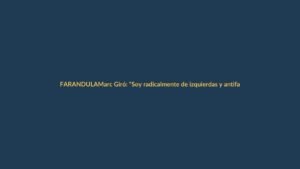Marc Giró: “Soy radicalmente de izquierdas y antifascista, ¿hay transparencia con otros?”