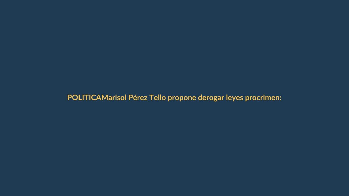 Marisol Pérez Tello propone derogar leyes procrimen: ¿funcionaría en Ecuador?