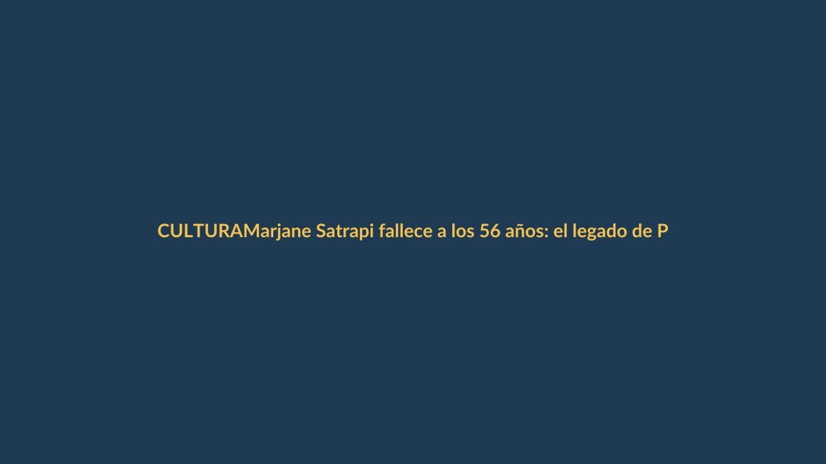 Marjane Satrapi fallece a los 56 años: el legado de Persépolis en Ecuador
