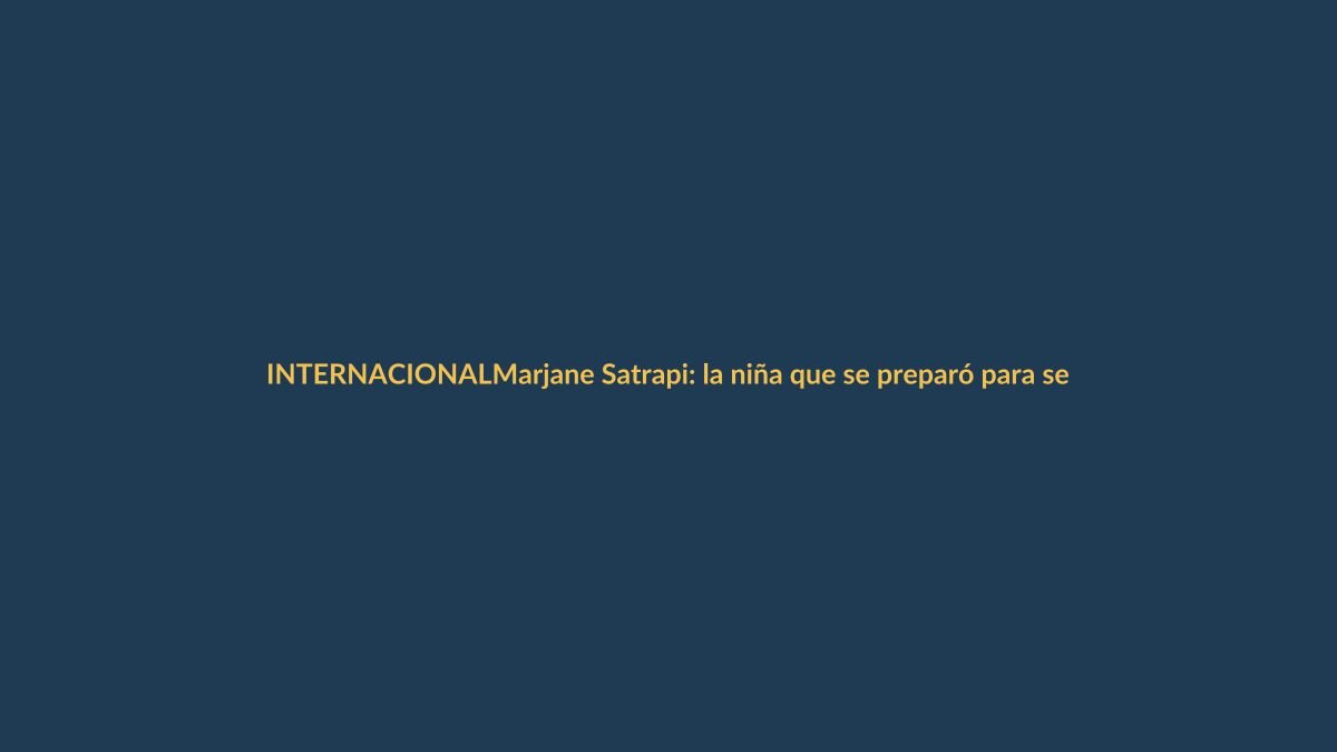 Marjane Satrapi: la niña que se preparó para ser presa política a los 10 años