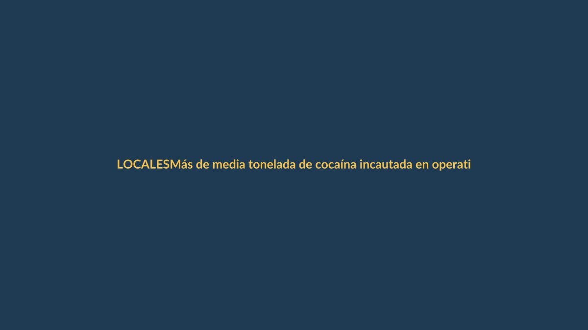 Más de media tonelada de cocaína incautada en operativo en la frontera sur de Loja