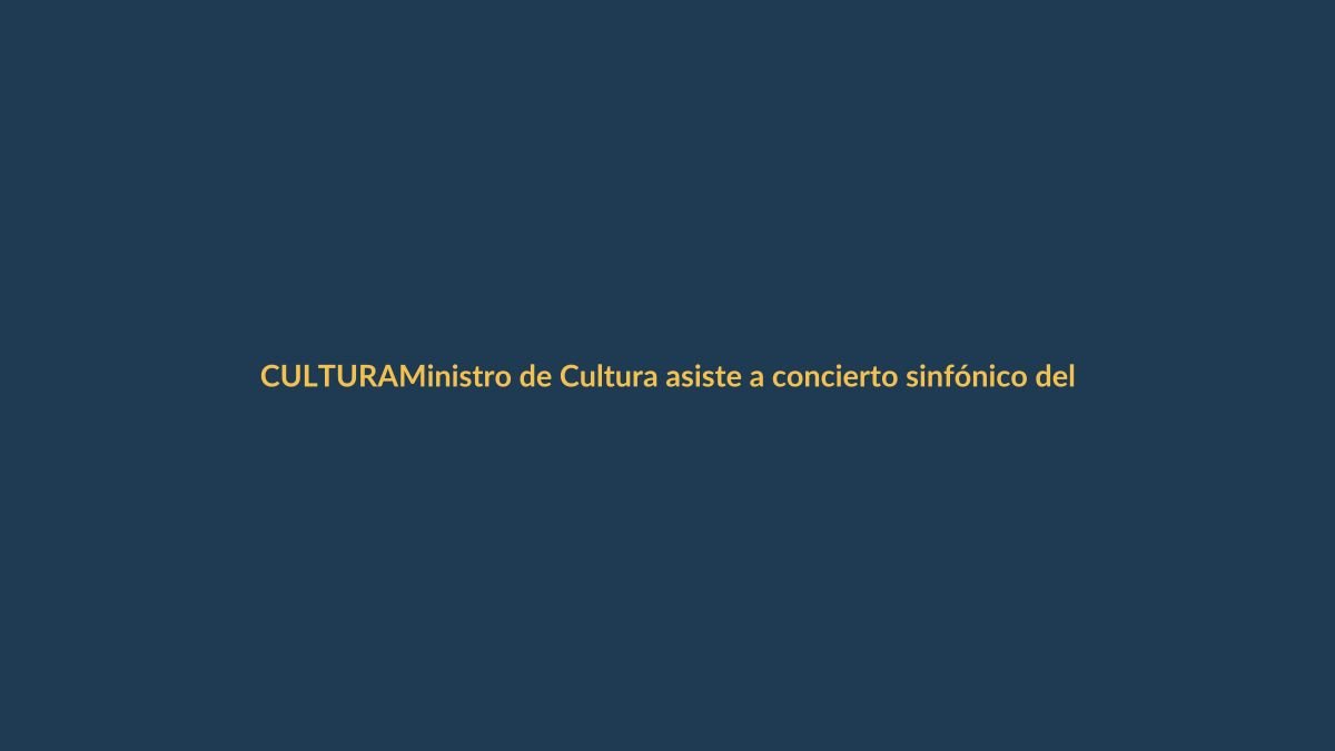 Ministro de Cultura asiste a concierto sinfónico del Municipio de Loja