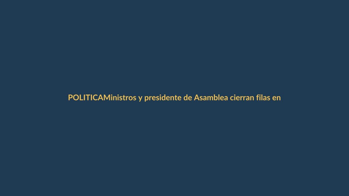 Ministros y presidente de Asamblea cierran filas en favor de Noboa y apoyan propuesta de consulta popular