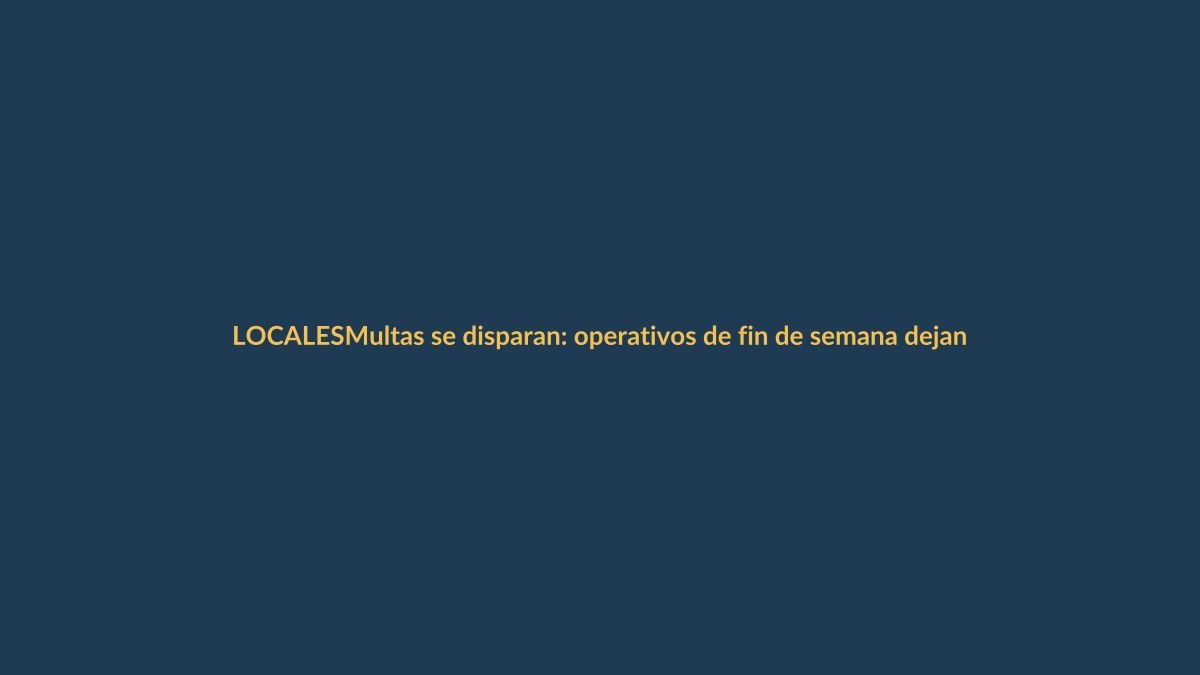Multas se disparan: operativos de fin de semana dejan alto índice de sanciones en Loja