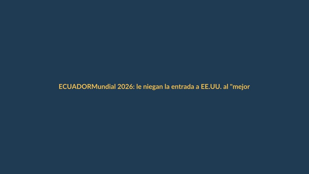 Mundial 2026: le niegan la entrada a EE.UU. al «mejor árbitro africano del año»