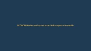 Noboa envía proyecto de crédito urgente a la Asamblea: quinta iniciativa económica del período