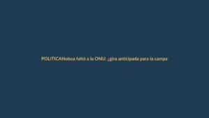Noboa faltó a la ONU: ¿gira anticipada para la campaña de 2025?