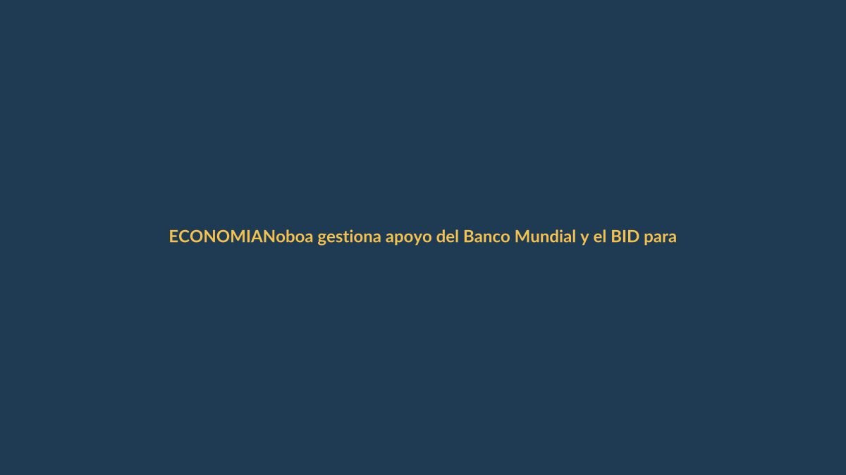 Noboa gestiona apoyo del Banco Mundial y el BID para Ecuador