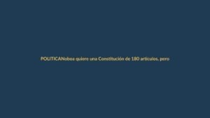 Noboa quiere una Constitución de 180 artículos, pero oculta sus propuestas