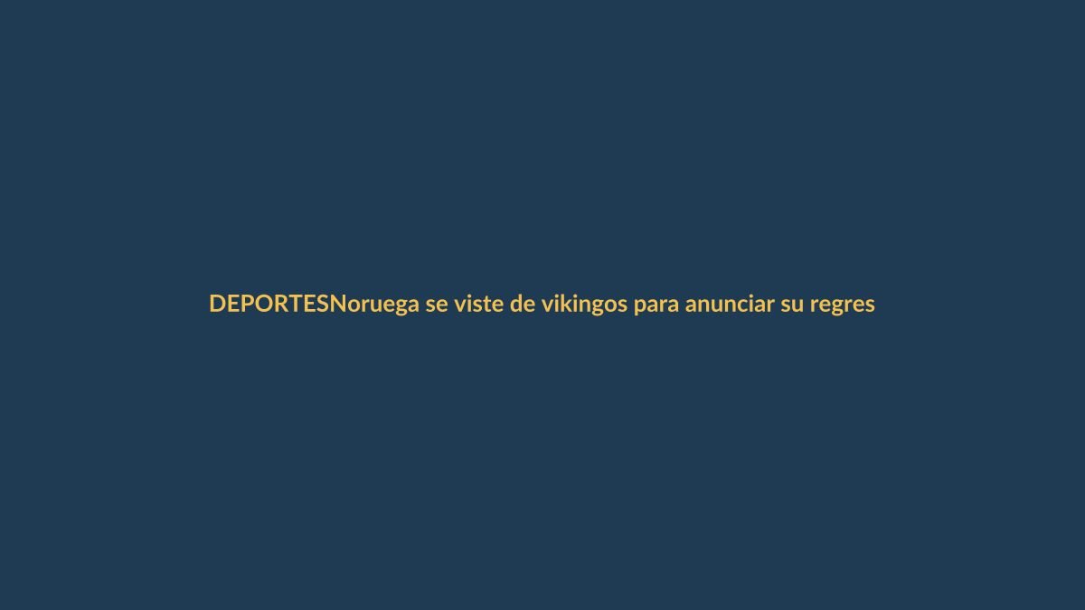 Noruega se viste de vikingos para anunciar su regreso al Mundial