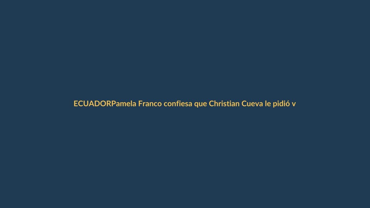 Pamela Franco confiesa que Christian Cueva le pidió vivir con él en Ecuador: «Él me impulsa»